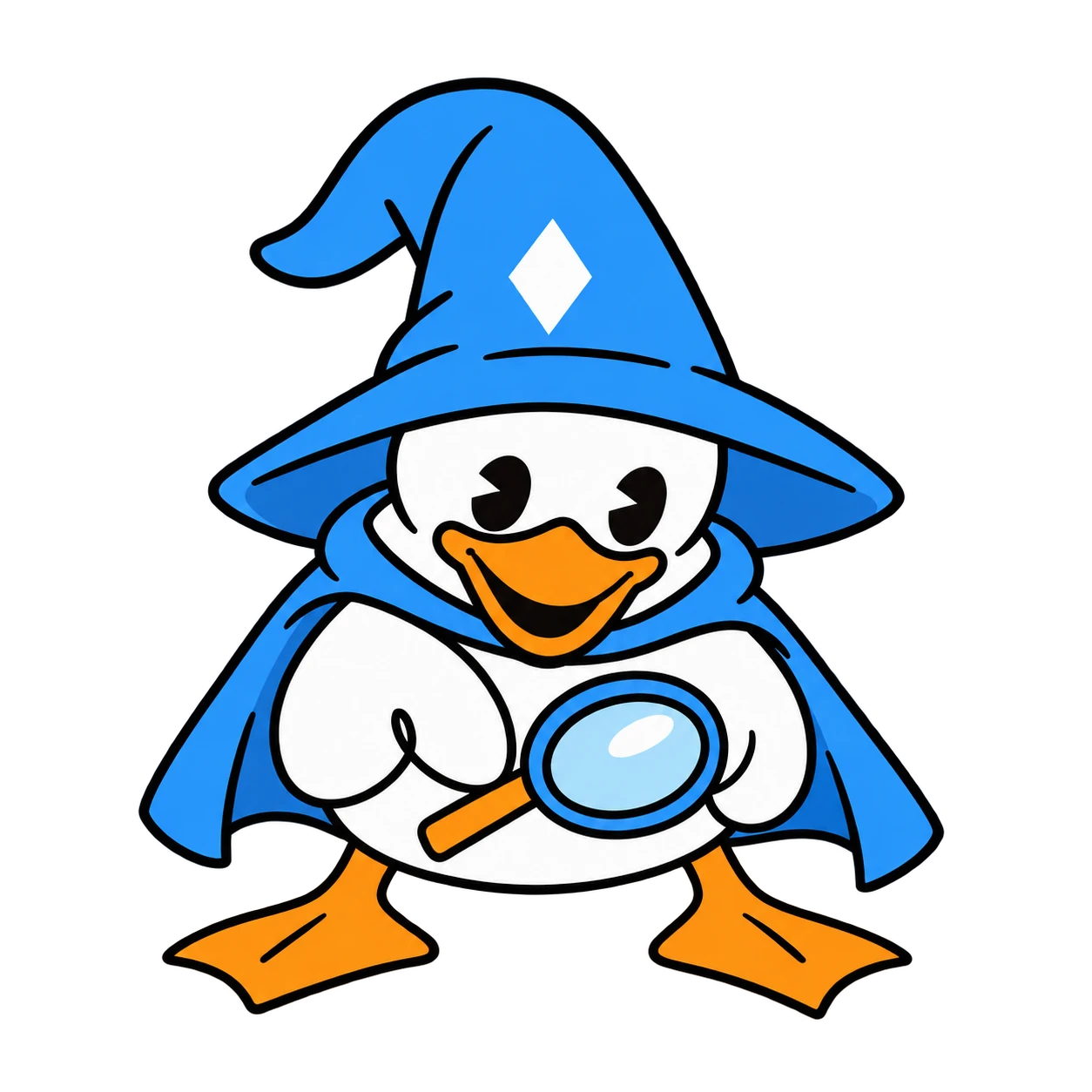The Wizard examines a discovery.
